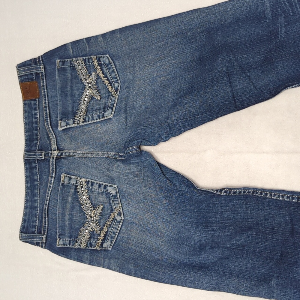 BKE Sabrina Bootcut Stretch Women's Distressed Embellished Jeans Size 28 - Picture 5 of 8